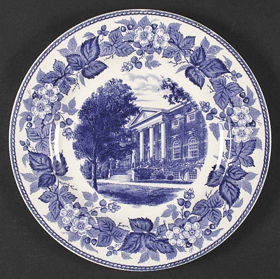 Tufts College Blue Dinner Plate by Wedgwood-1