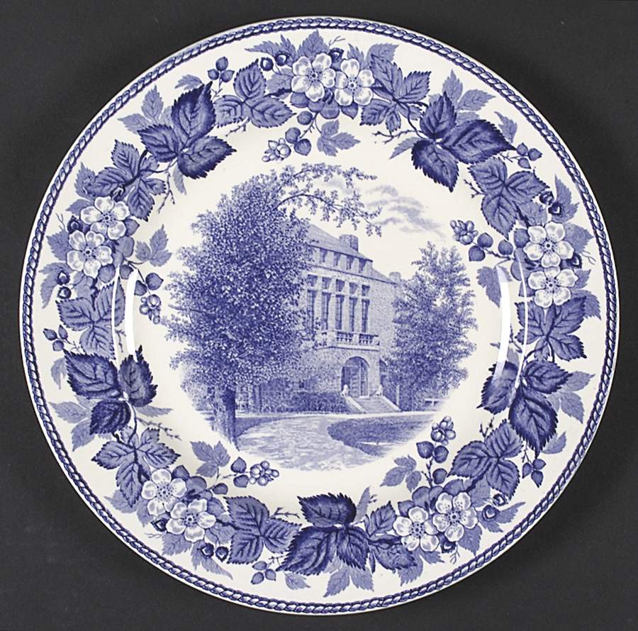 Tufts College Blue Dinner Plate by Wedgwood-1