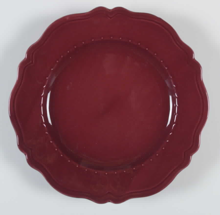 Tuscany Burgundy Dinner Plate by Waverly-1