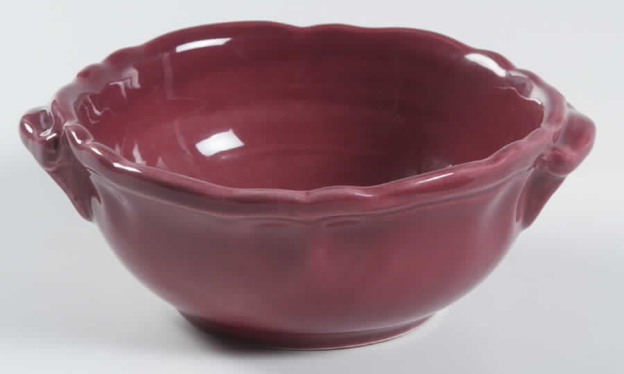 Tuscany Burgundy Lugged Soup/Cereal Bowl by Waverly-1