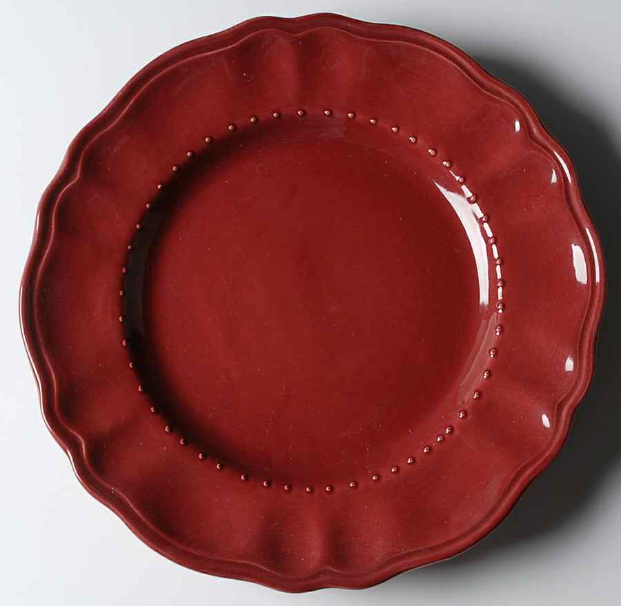 Tuscany Burgundy 12" Chop Plate (Round Platter) by Waverly-1