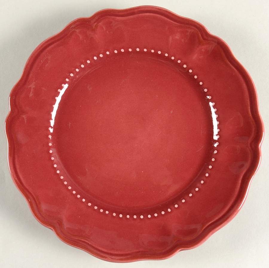 Tuscany Burgundy Salad Plate by Waverly-1