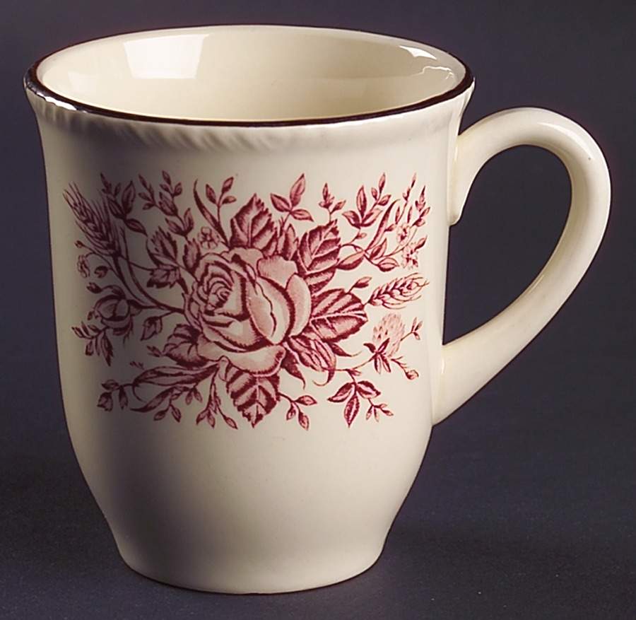 Colonial Rose Pink Mug by Wood & Sons-1