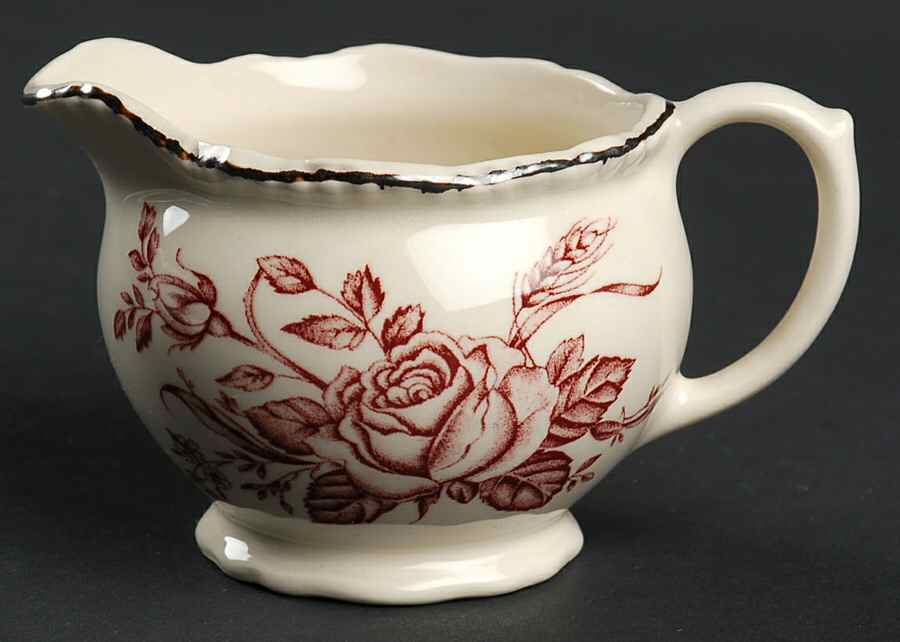 Colonial Rose Pink Creamer by Wood & Sons-1