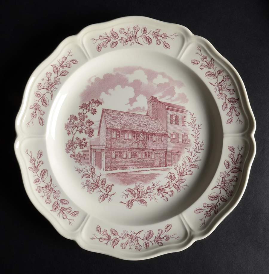 Historic Boston Scenes Dinner Plate by Wedgwood-1