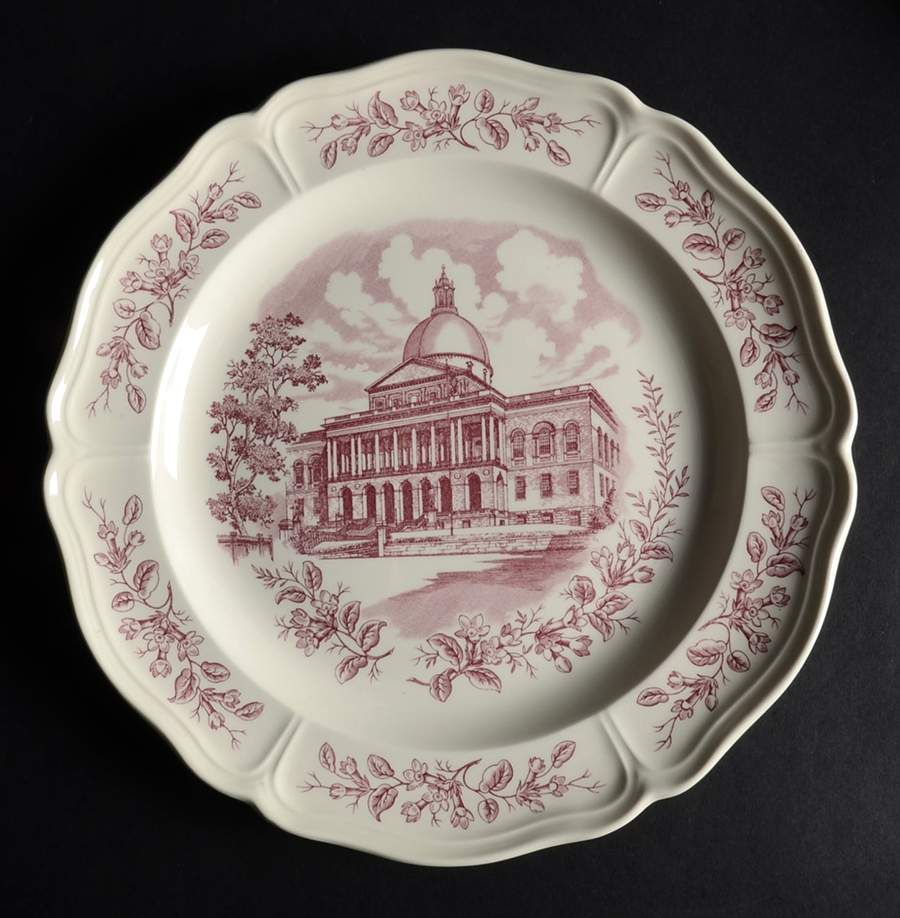 Historic Boston Scenes Dinner Plate by Wedgwood-1