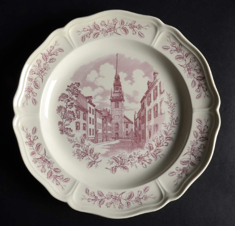 Historic Boston Scenes Dinner Plate by Wedgwood-1
