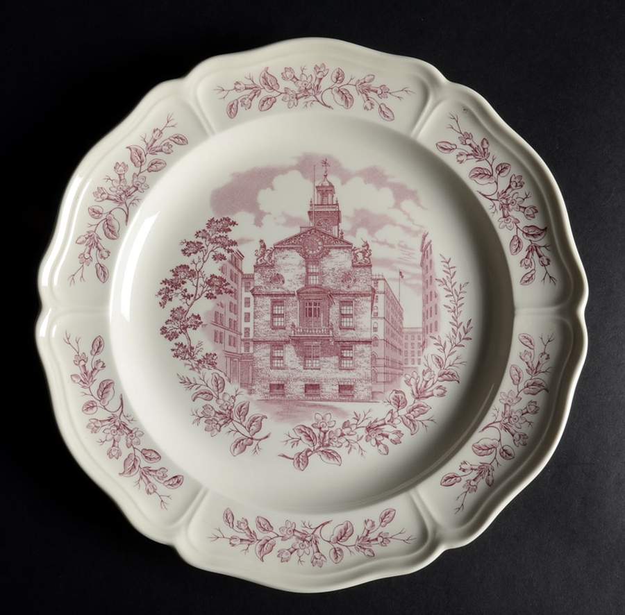 Historic Boston Scenes Dinner Plate by Wedgwood-1