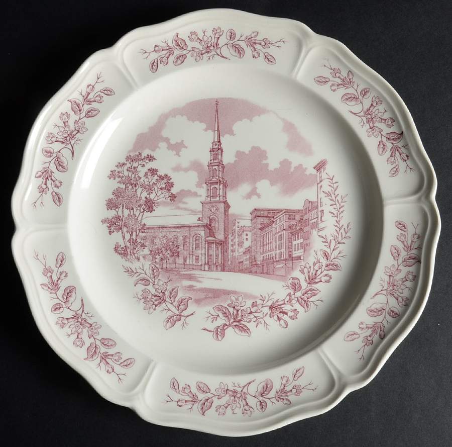 Historic Boston Scenes Dinner Plate by Wedgwood-1