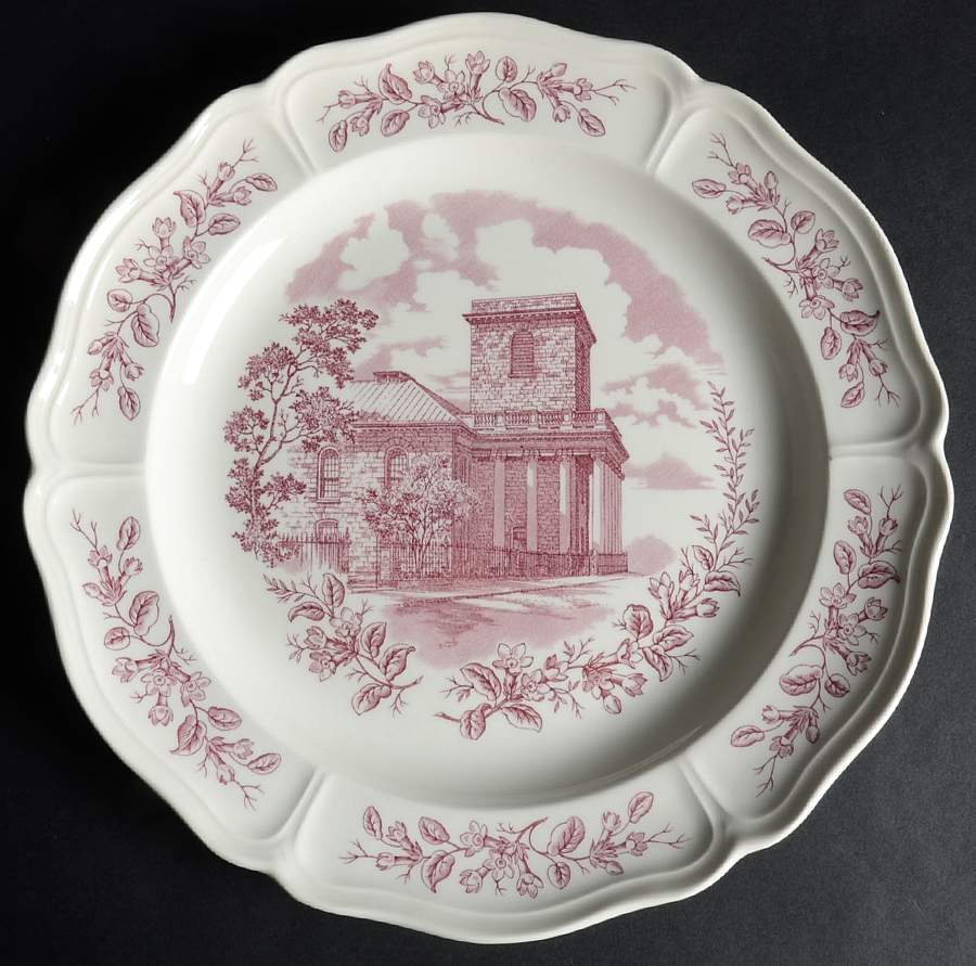 Historic Boston Scenes Dinner Plate by Wedgwood-1