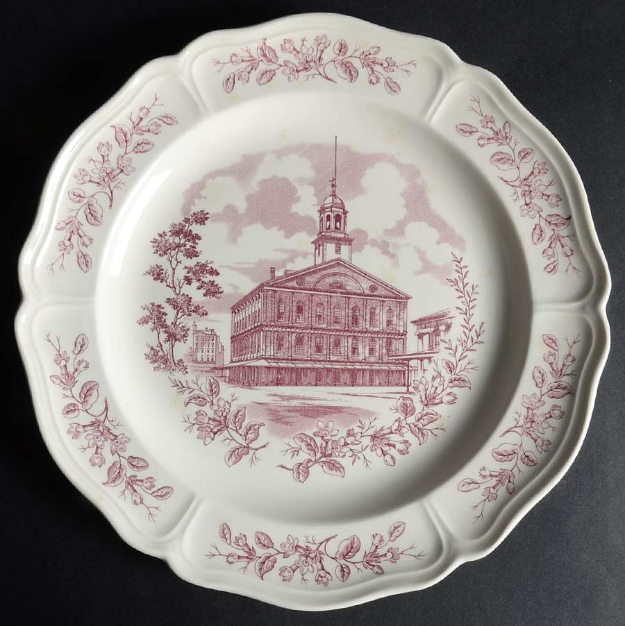 Historic Boston Scenes Dinner Plate by Wedgwood-1