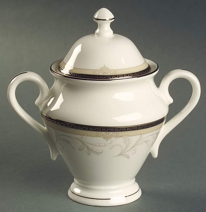 Brocade Sugar Bowl & Lid by Waterford China-1