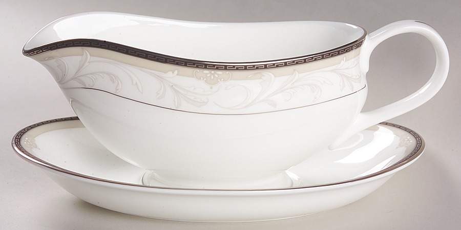 Brocade Gravy Boat & Underplate by Waterford China-1