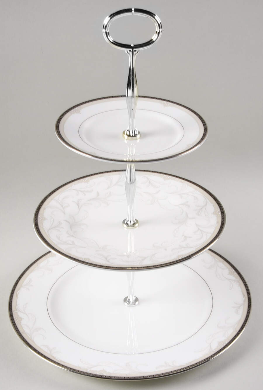 Brocade 13 7/8"-14 1/4" 3-Tiered Serving Tray(DP,SP,BB) HC by Waterford China-1
