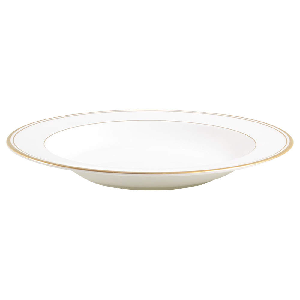 Kilbarry Gold Large Rim Soup Bowl by Waterford China-1