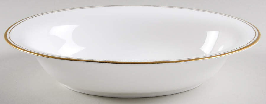 Kilbarry Gold 9" Oval Vegetable Bowl by Waterford China-1
