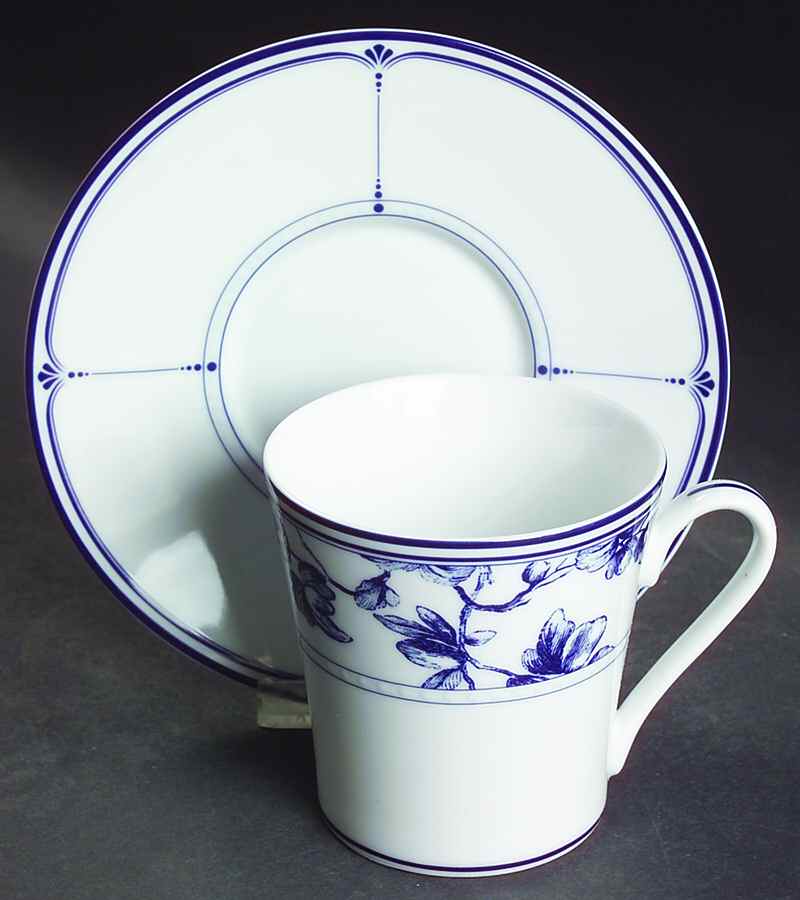 Normandy Flat Cup & Saucer Set by Waterford China-1