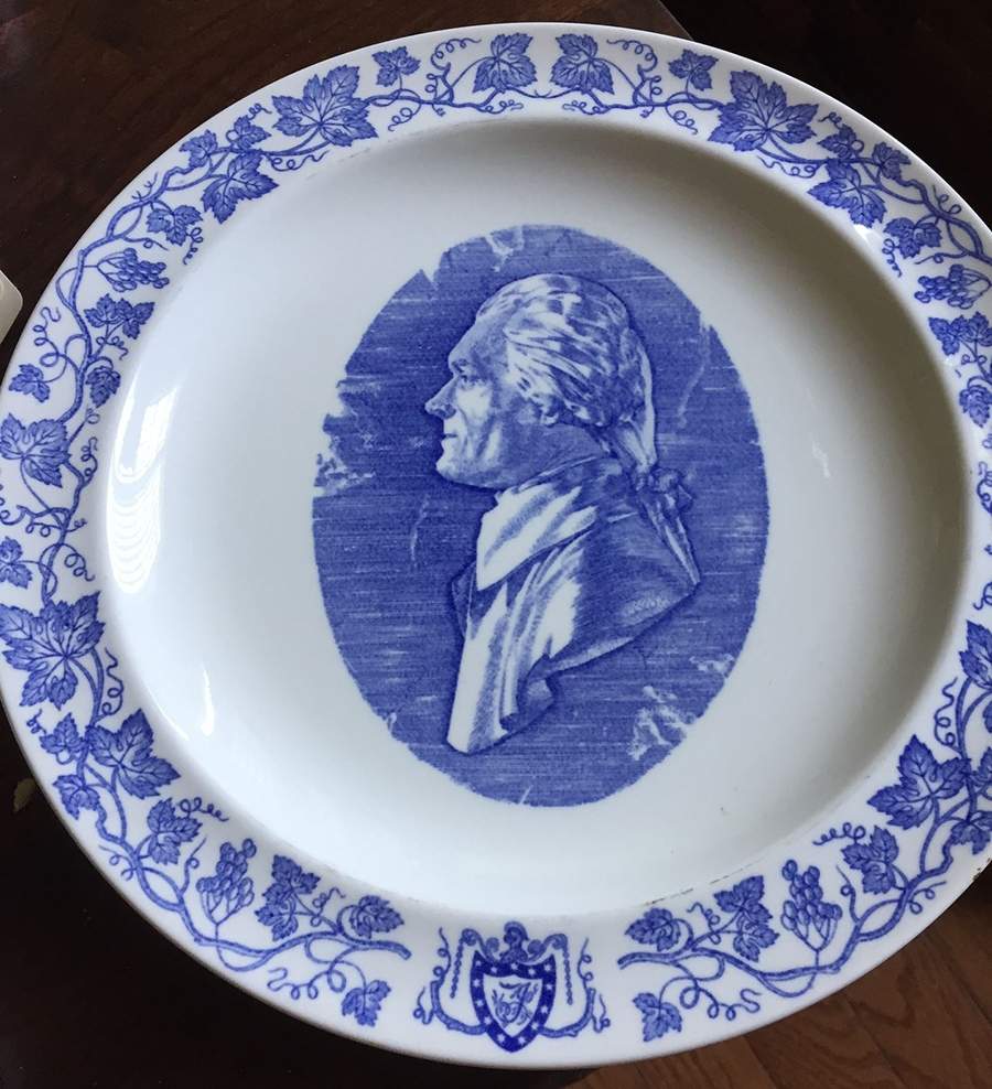 Monticello Blue (Grapevine Rim) Dinner Plate by Wedgwood-1