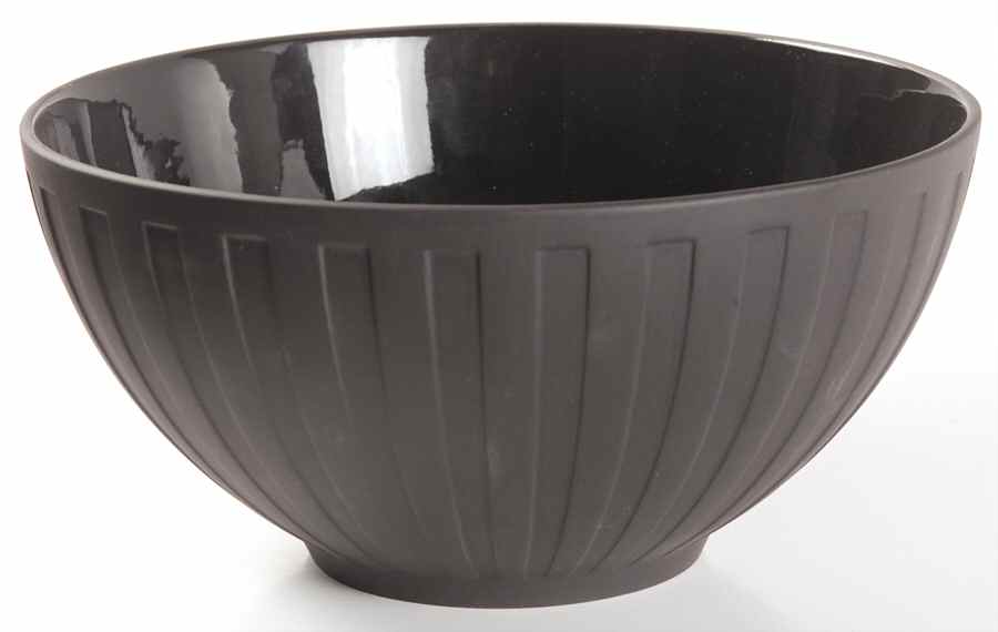 Night and Day Black (Accessories) 9" Salad Serving Bowl by Wedgwood-1
