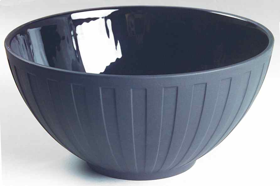 Night and Day Black (Accessories) 11" Large Salad Serving Bowl by Wedgwood-1