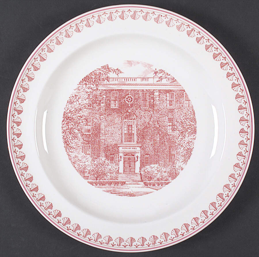 Harvard University Business School Pink Dinner Plate by Wedgwood-1