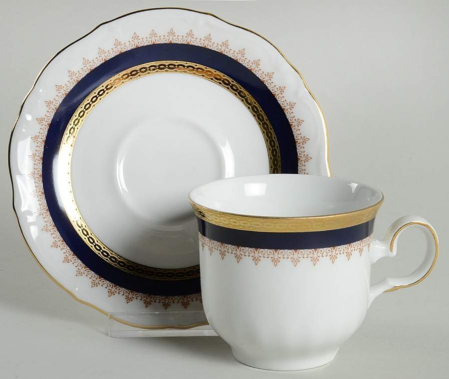 WIG588 Flat Cup & Saucer Set by Winterling - Bavaria-1