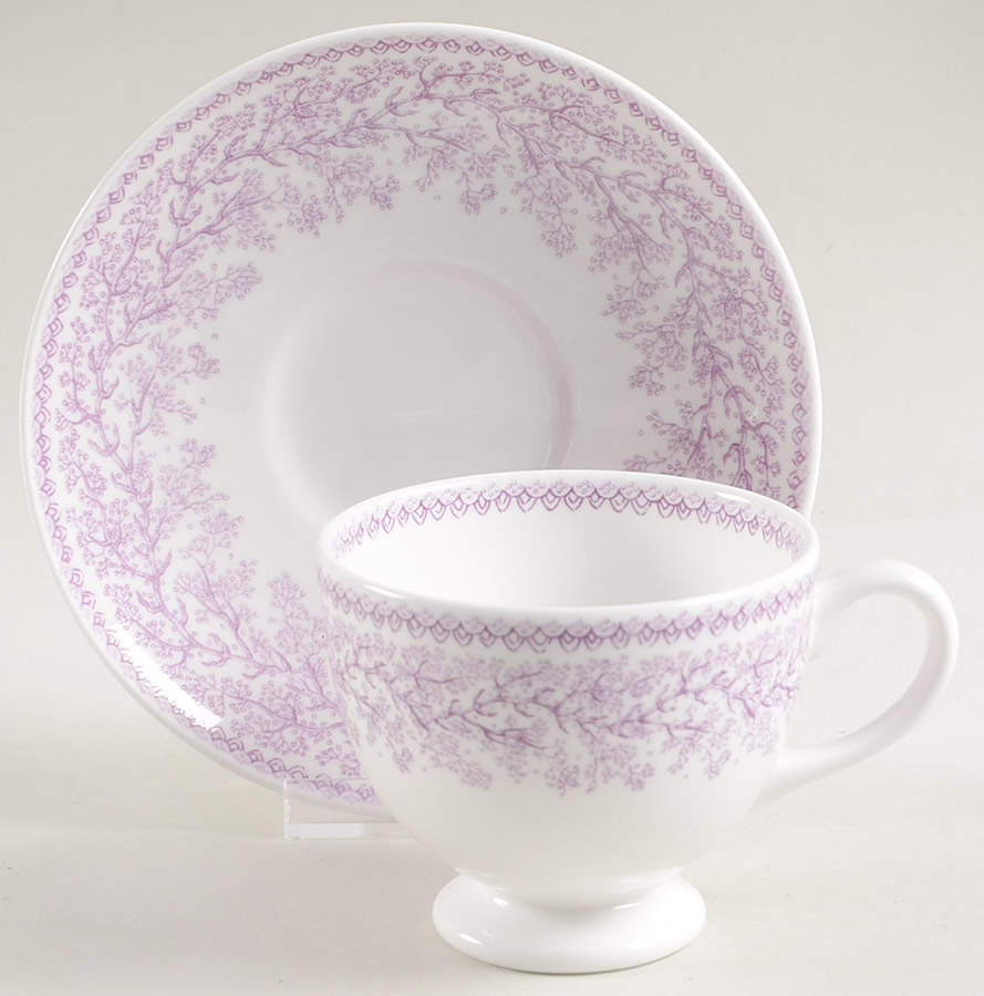 Winter Berries Footed Cup & Saucer Set by Wedgwood-1