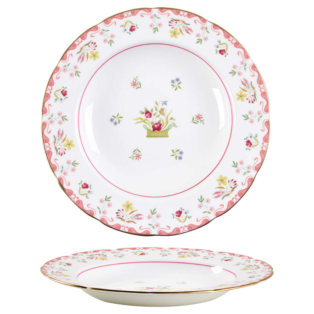 Bianca ("W" Wedgwood Mark Only) Large Rim Soup Bowl by Wedgwood-1