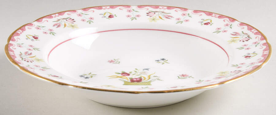 Bianca ("W" Wedgwood Mark Only) Rim Soup Bowl by Wedgwood-1