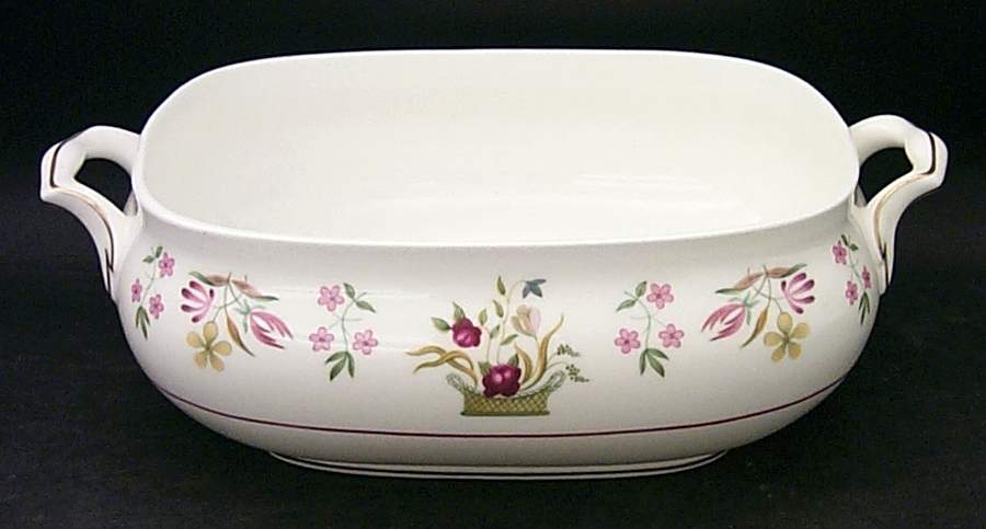 Bianca ("W" Wedgwood Mark Only) Rectangular Vegetable Bowl No Lid by Wedgwood-1