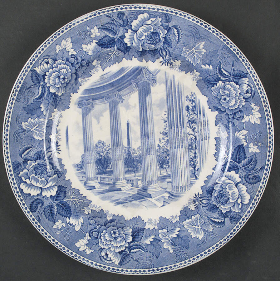 Washington Bicentennial Plates Blue Dinner Plate by Wedgwood-1