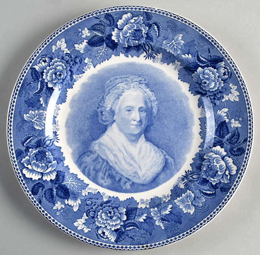 Washington Bicentennial Plates Blue Dinner Plate by Wedgwood-1