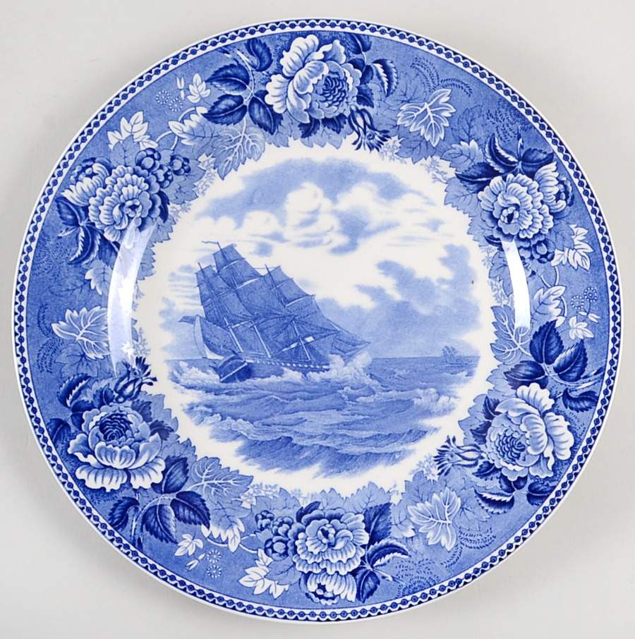 Washington Bicentennial Plates Blue Dinner Plate by Wedgwood-1