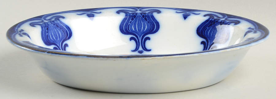 Poppy Flow Blue 9" Oval Vegetable Bowl by Wedgwood-1