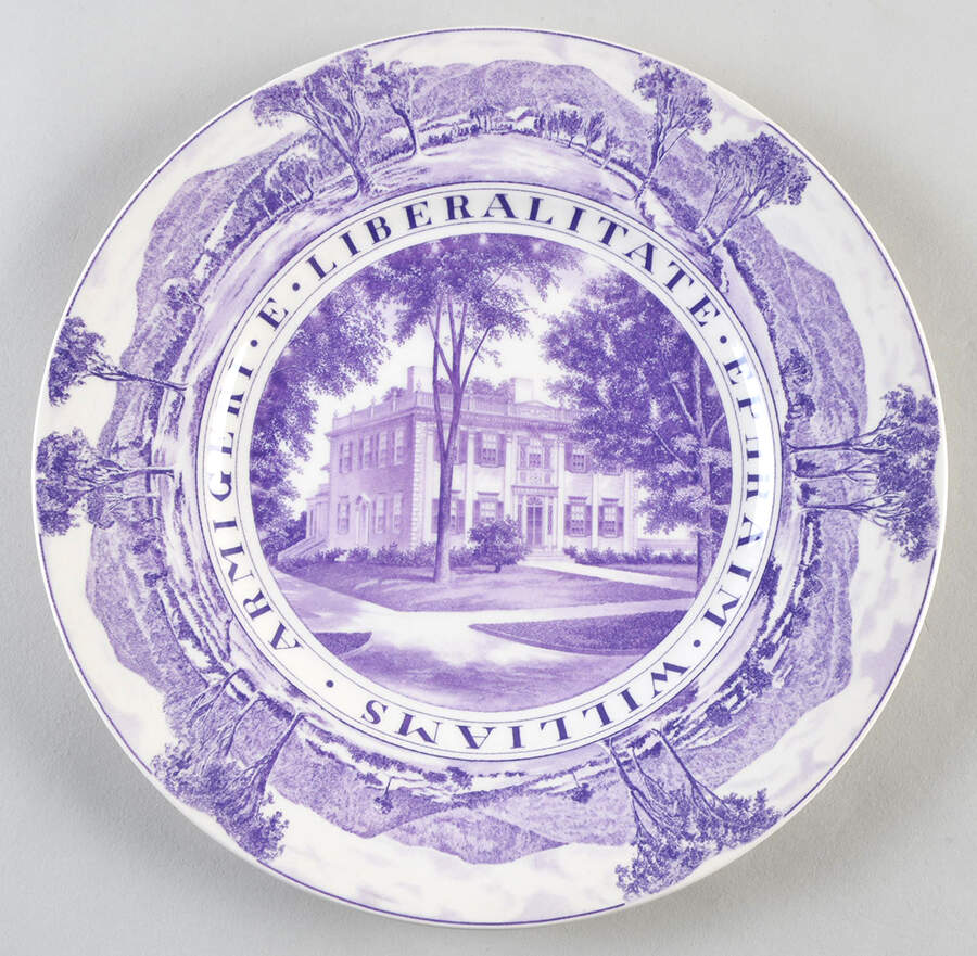 Williams College Dark Purple Dinner Plate by Wedgwood-1