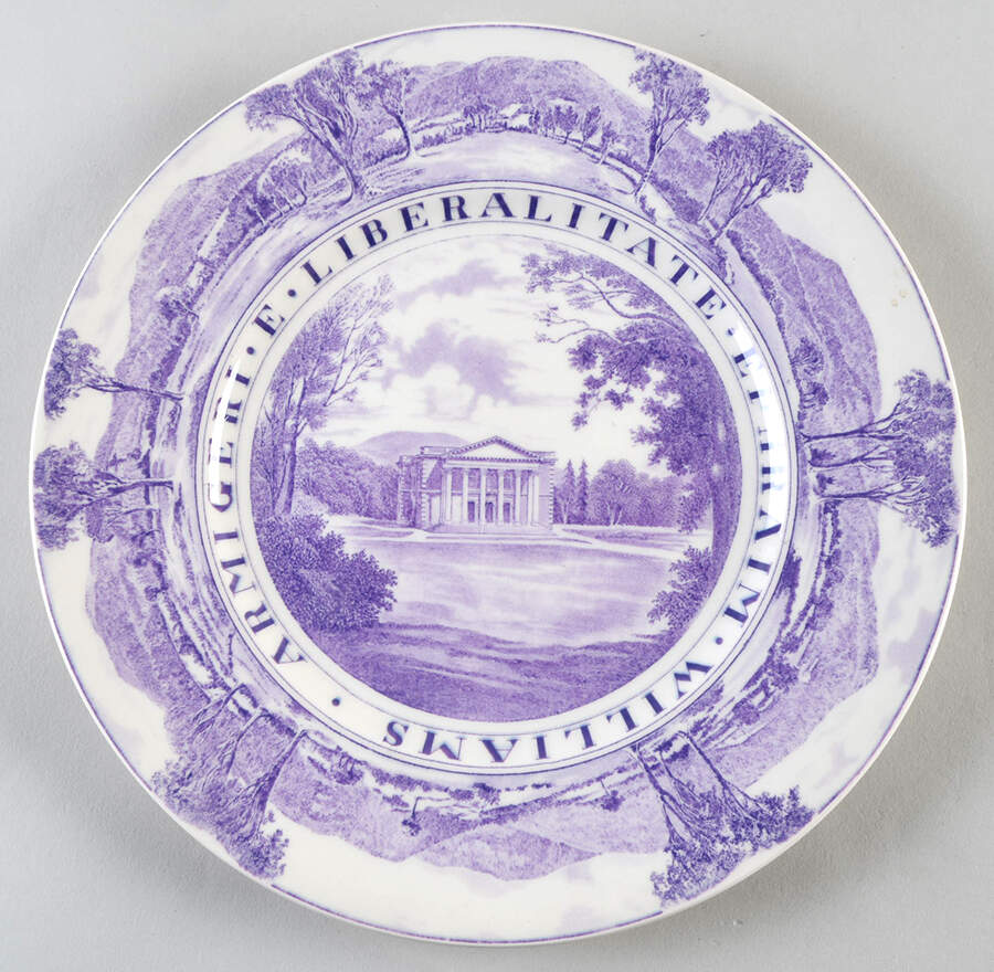 Williams College Dark Purple Dinner Plate by Wedgwood-1