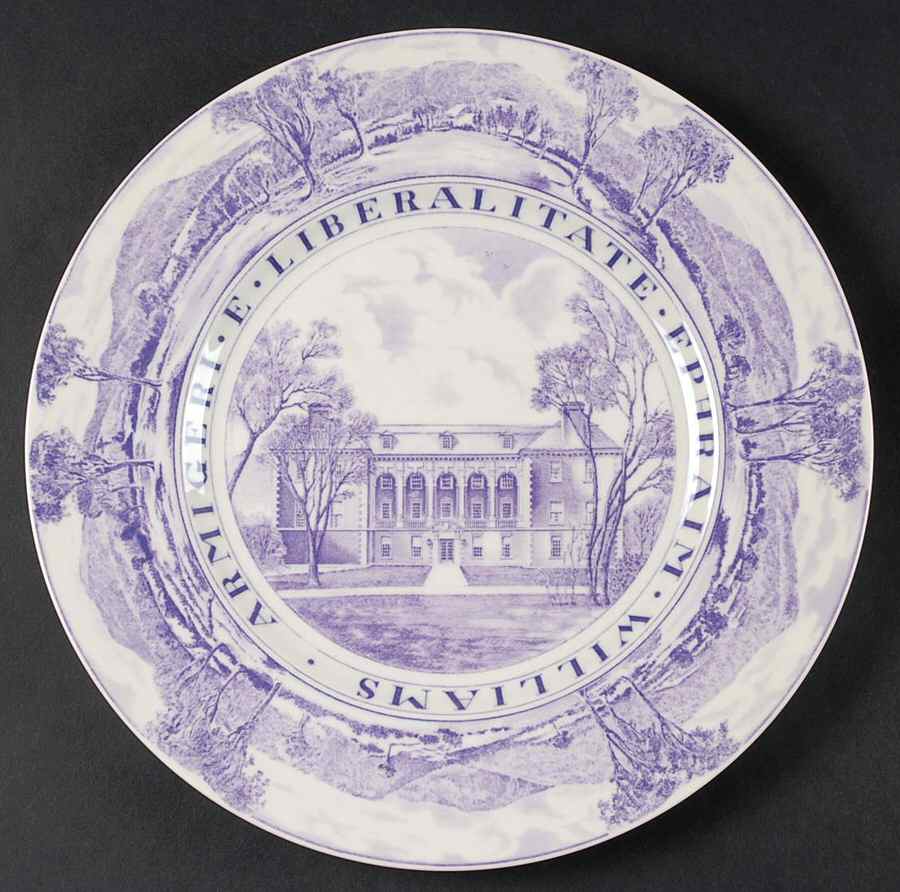 Williams College Dark Purple Dinner Plate by Wedgwood-1