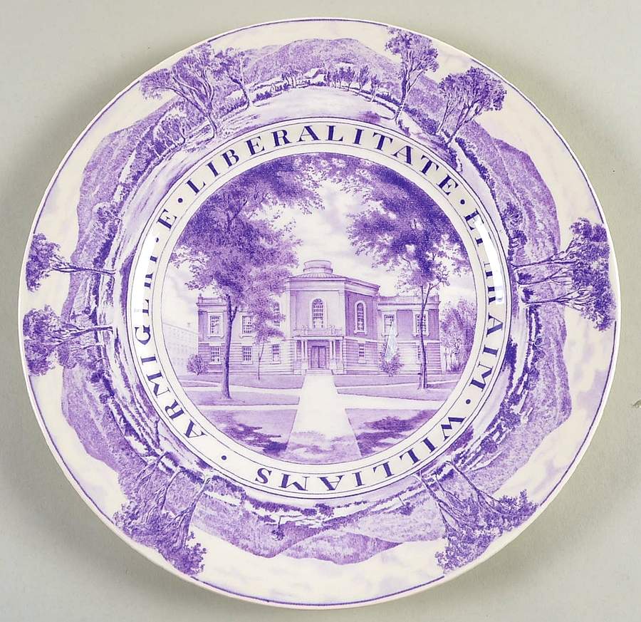 Williams College Dark Purple Dinner Plate by Wedgwood-1