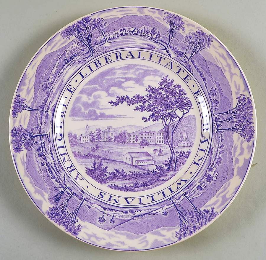 Williams College Dark Purple Dinner Plate by Wedgwood-1