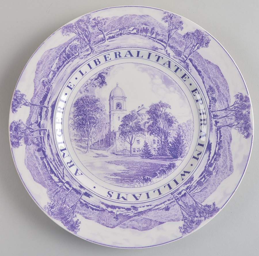 Williams College Dark Purple Dinner Plate by Wedgwood-1