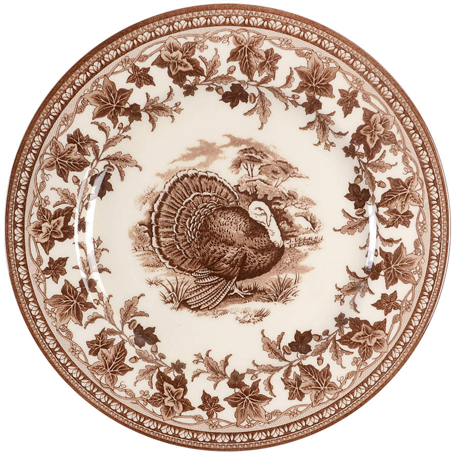 His Majesty (Brown, Williams Sonoma) Dinner Plate by Wedgwood-1