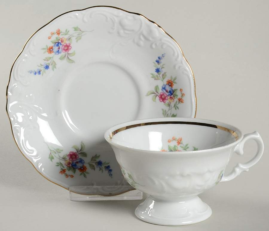 WAV36 Footed Cup & Saucer Set by Wawel-1
