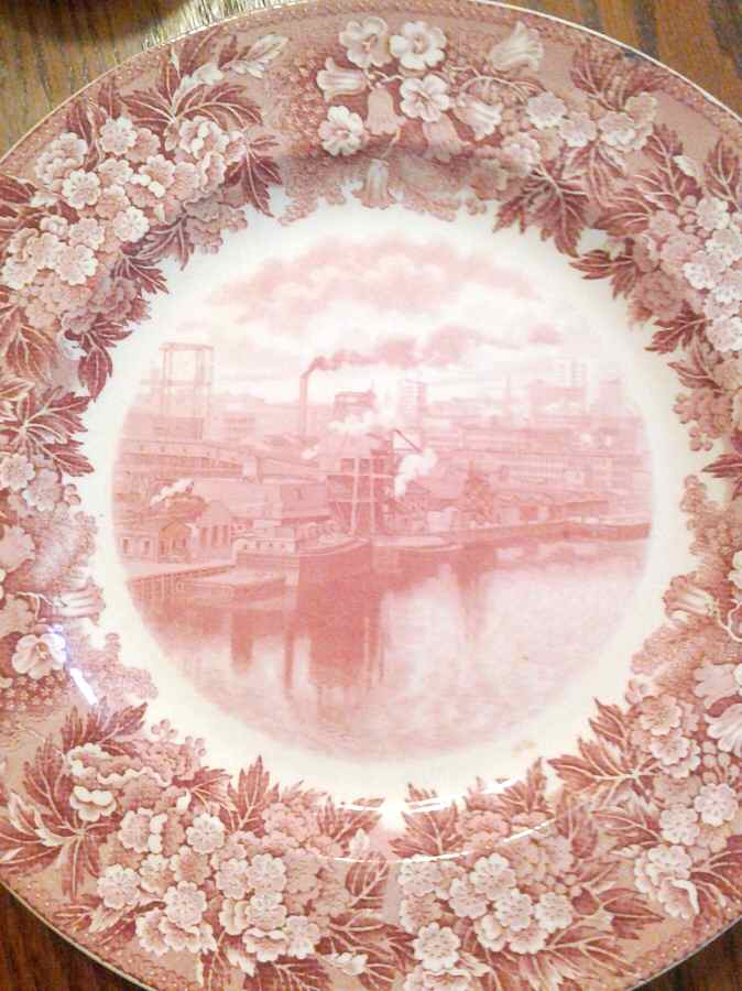 Newark Art Club Pink Dinner Plate by Wedgwood-1