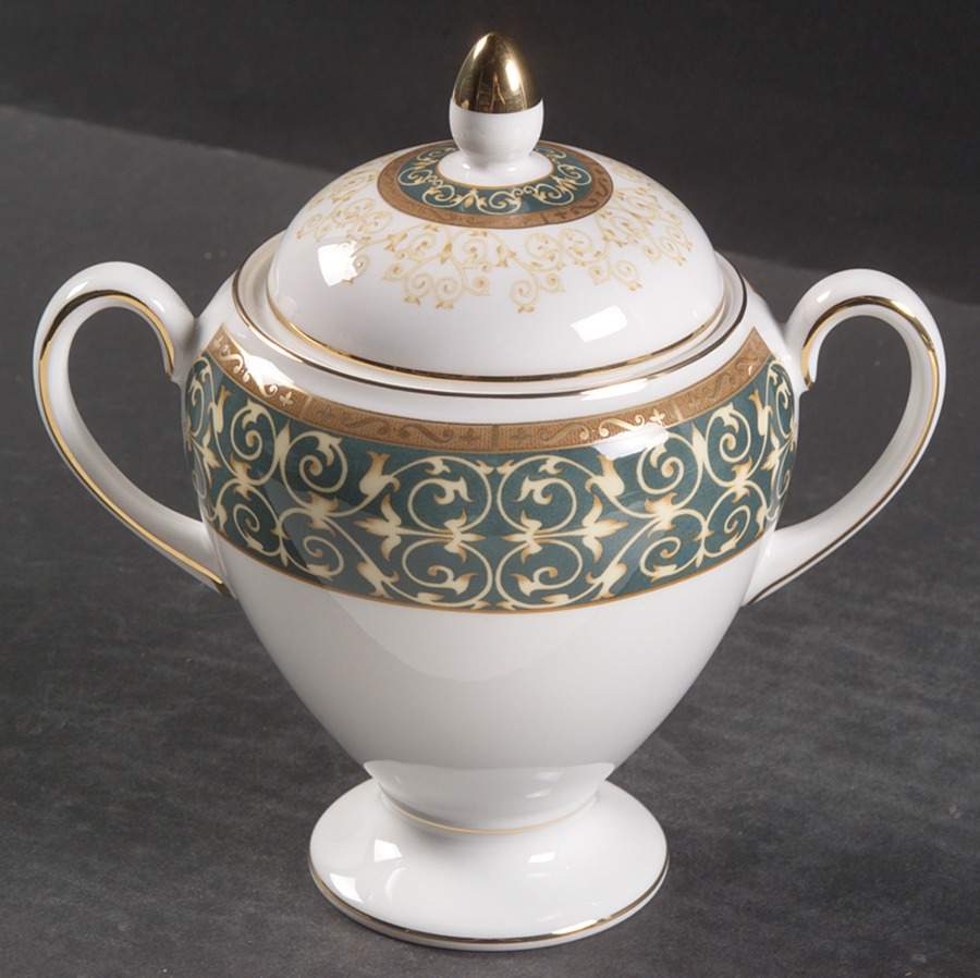Everleigh Globe Shape Sugar Bowl & Lid by Wedgwood-1