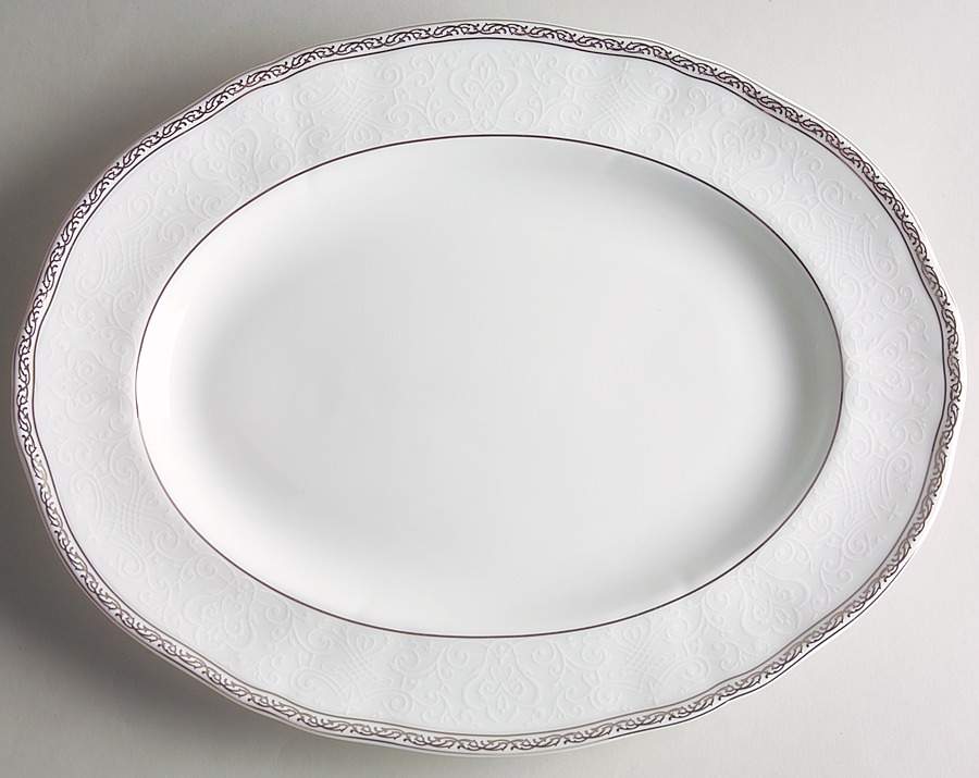 Queen's Lace 13" Oval Serving Platter by Wedgwood-1