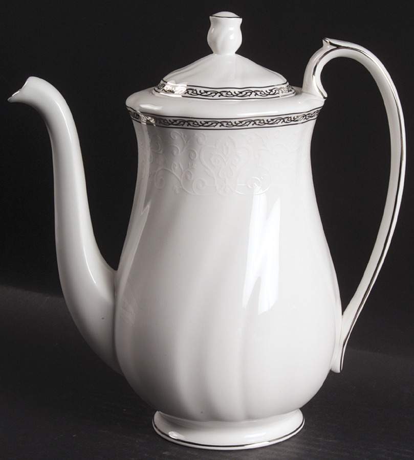 Queen's Lace Coffee Pot & Lid by Wedgwood-1