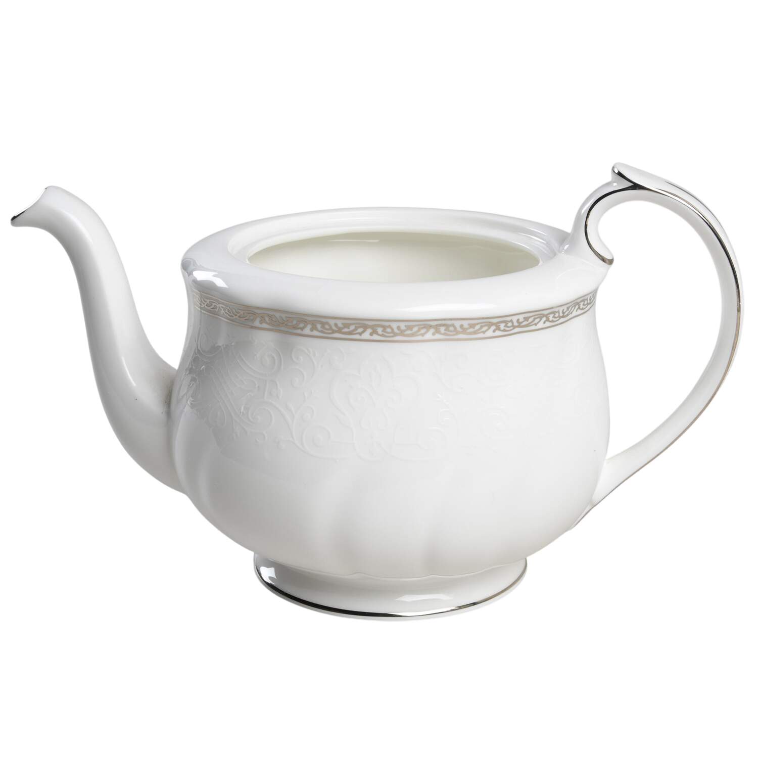 Queen's Lace Teapot No Lid by Wedgwood-1