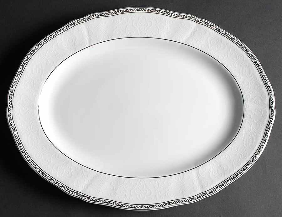 Queen's Lace 15" Oval Serving Platter by Wedgwood-1