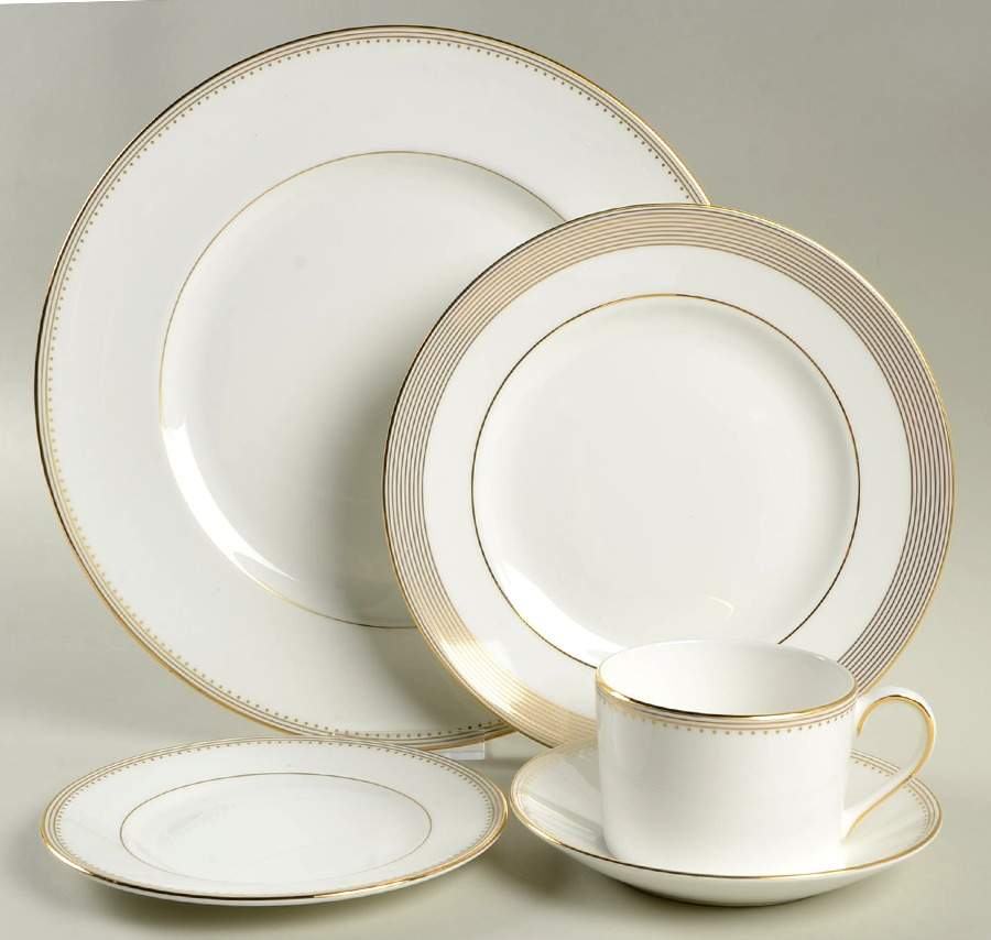 Golden Grosgrain 5 Piece Place Setting by Wedgwood-1