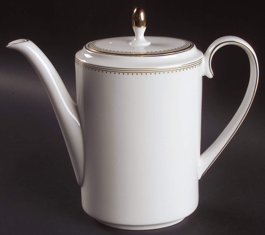 Golden Grosgrain Coffee Pot & Lid by Wedgwood-1